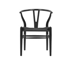 Silla Réplica CH24 Wishbone - Negro