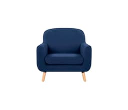 Sillón Jitotol pata encino - Azul