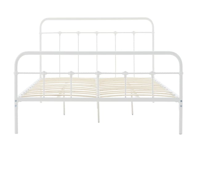 Cama queen size Young - Blanco