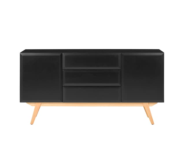 Credenza Cuauhtémoc - Negro liso