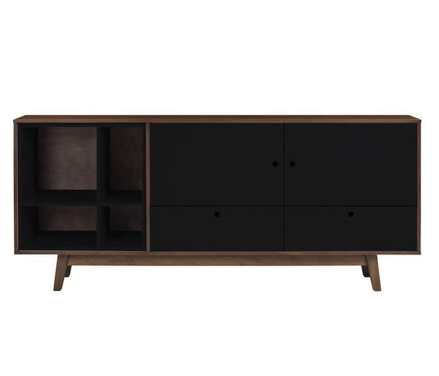 Credenza Evo nogal - Negro