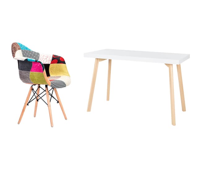 Escritorio Horacio + Silla Eames - Patchwork