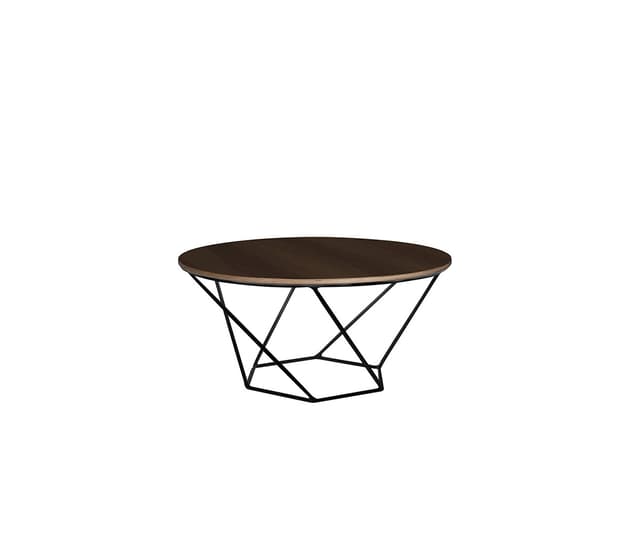 Mesa de centro Hexa nogal 70cm - Negro