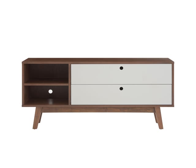 Mueble para tv Evo nogal 120cm - Gris claro