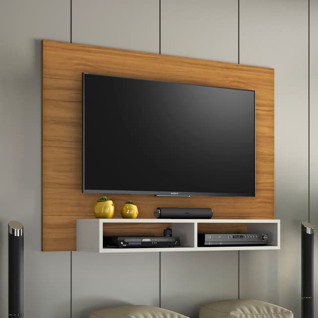 Mueble para tv Montero B - Blanco con natural