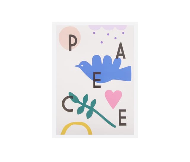 Póster Peace - Naranja