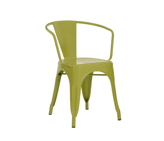 Silla Tolix con brazos A - Verde