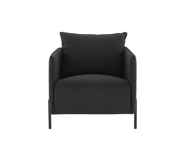 Sillón Lerma pata negra - Negro